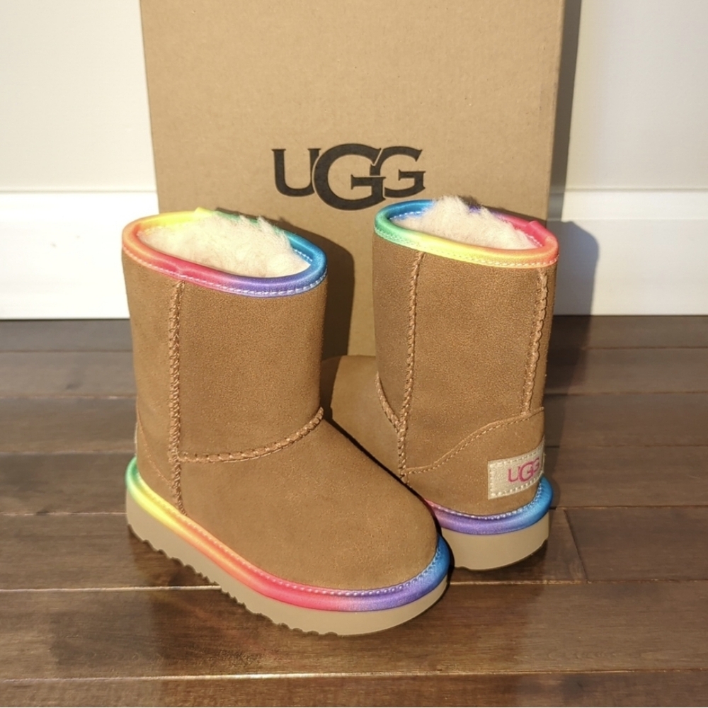 UGG Kids' Rainbow Trim Boots